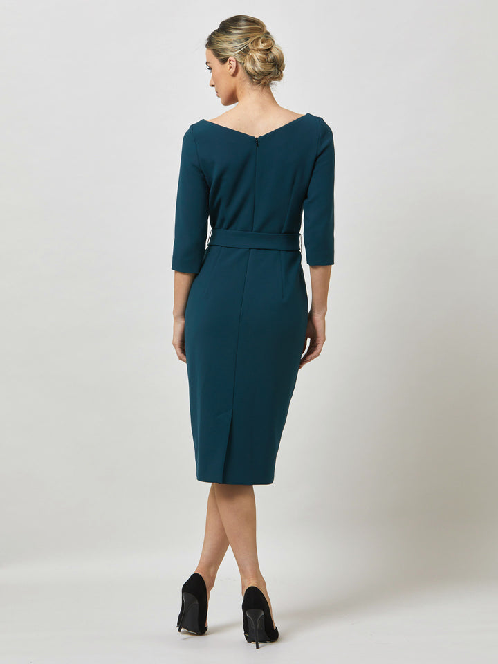 Clara Dark Jade Dress
