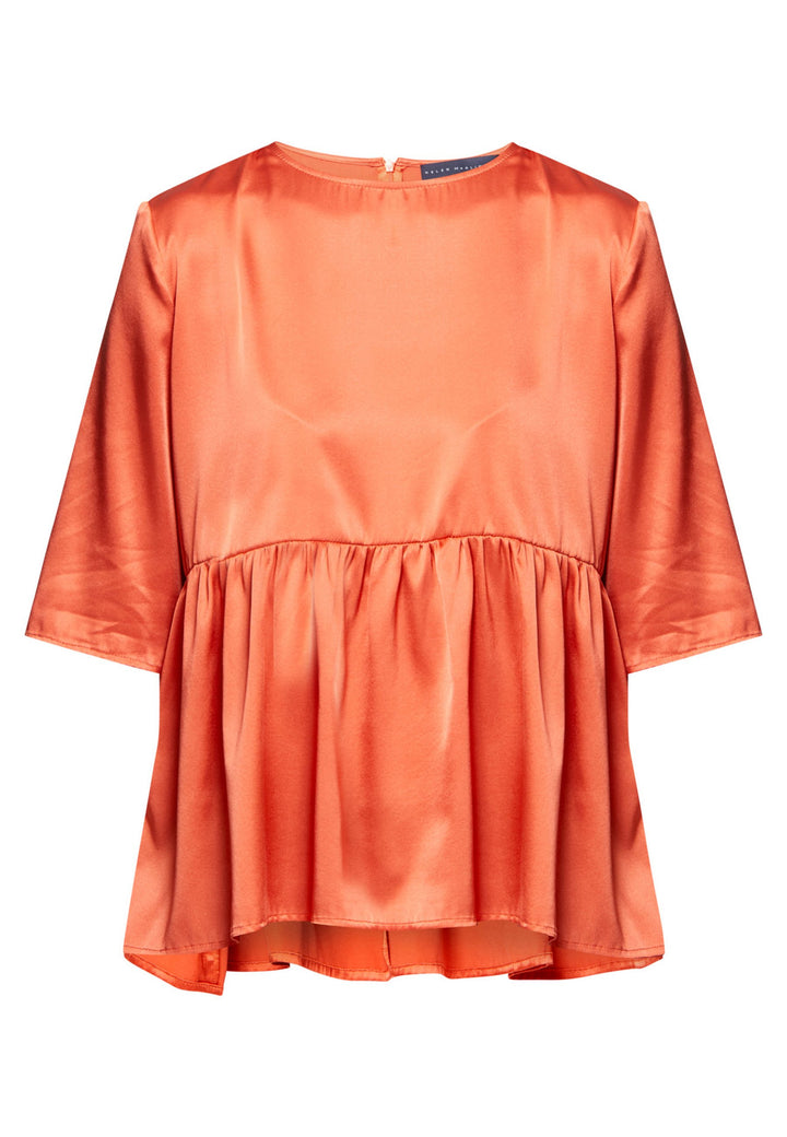 silk orange blouse