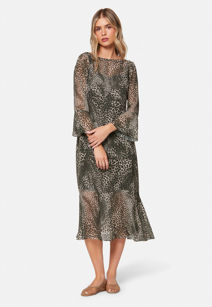 Ezra Leopard Print Dress