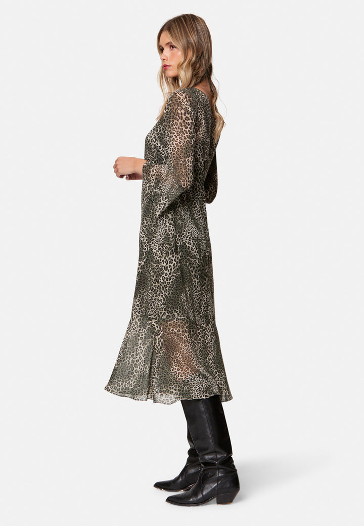 Ezra Leopard Print Dress