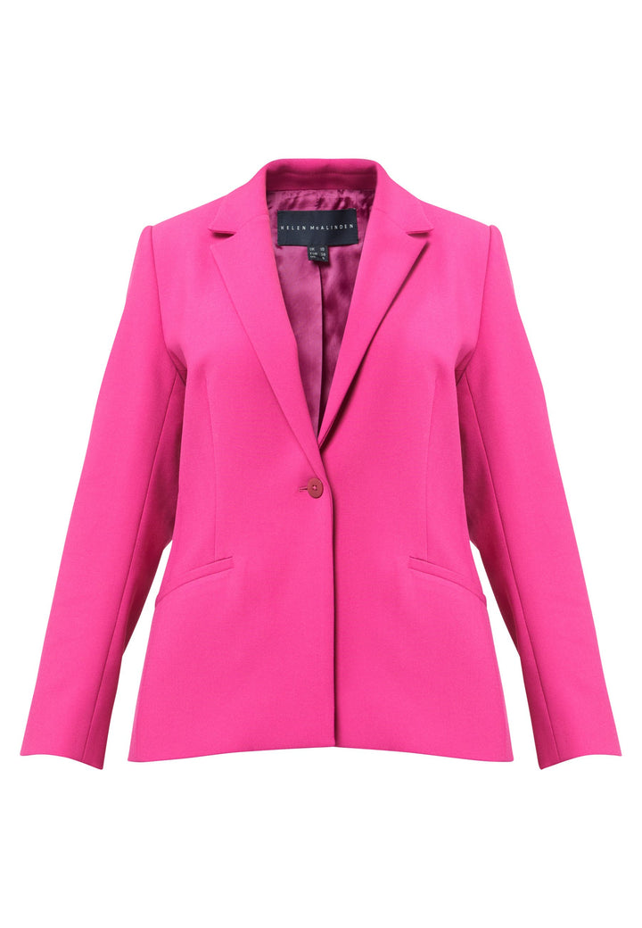 pink tailored blazer