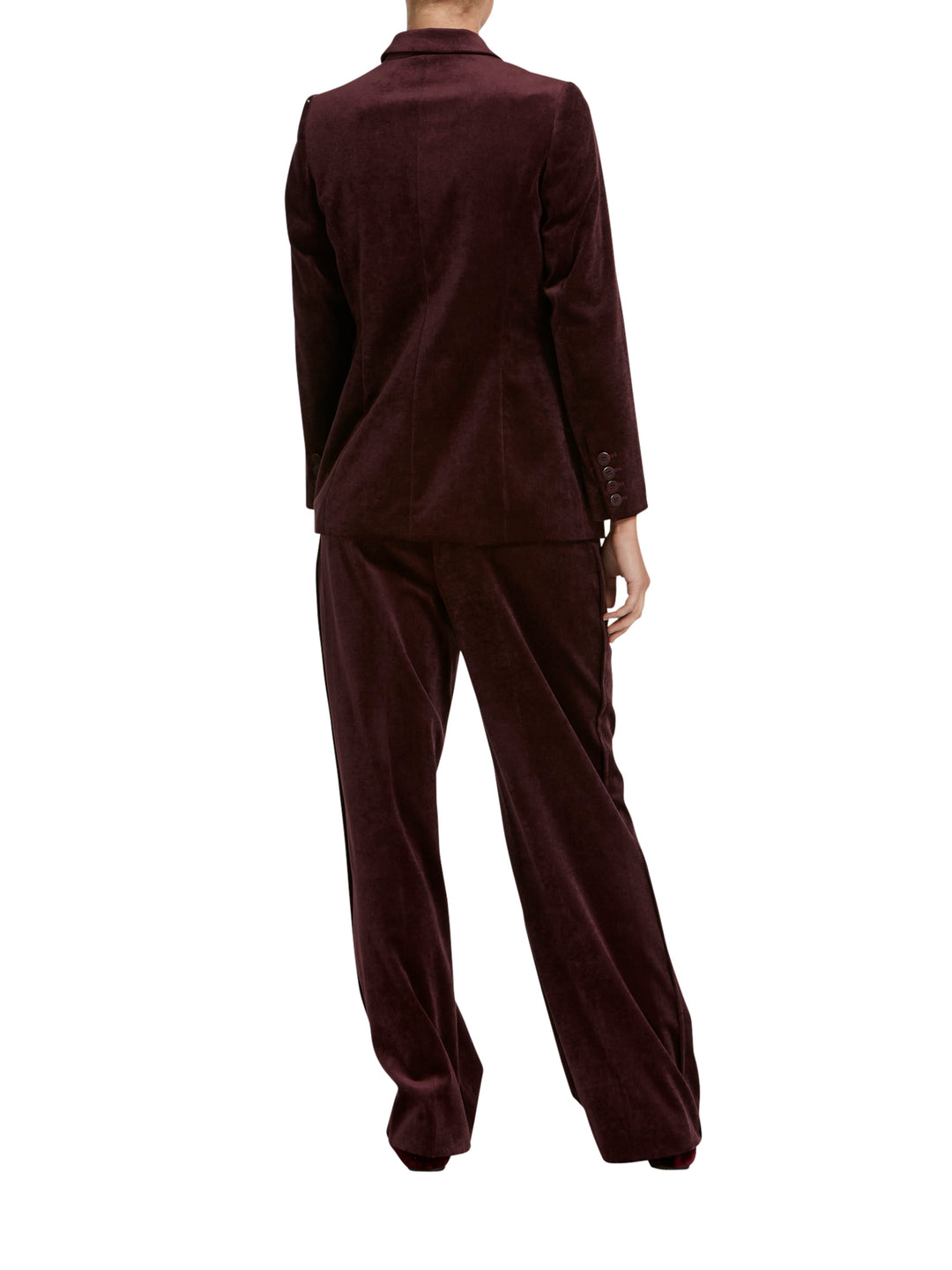 Orla Burgundy Velvet Pant