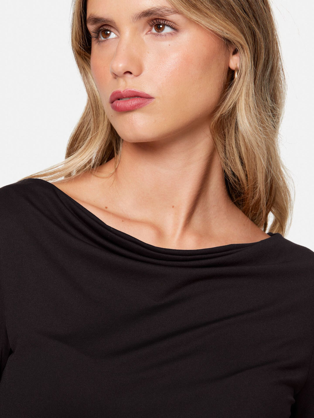 Ciara Cowl Black Top