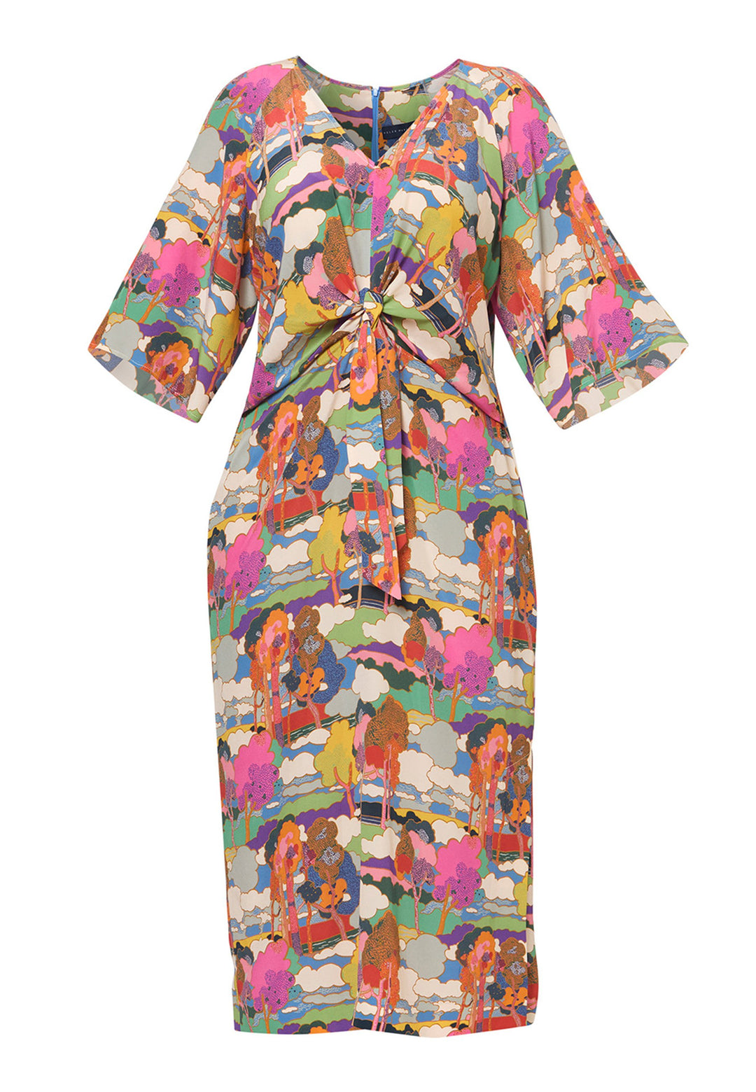 Vestido Estampado Ailbhe Prospect Road - feito com Tecido Liberty
