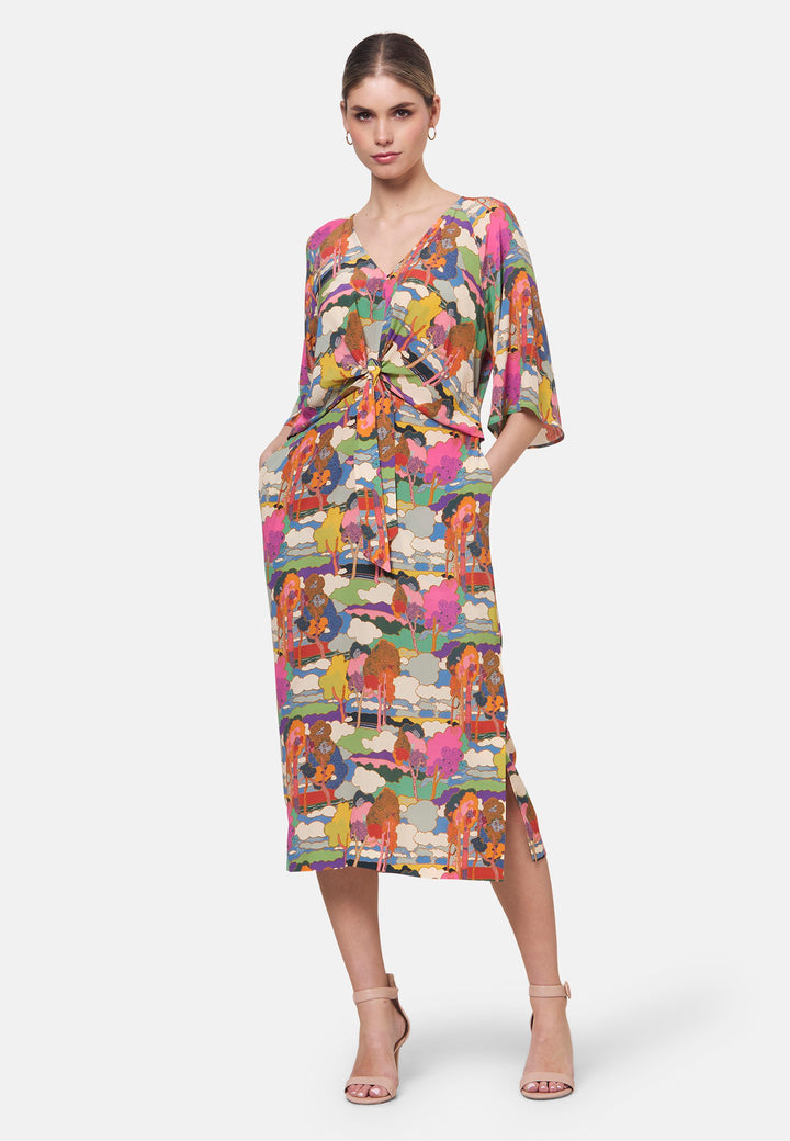 Vestido Estampado Ailbhe Prospect Road - feito com Tecido Liberty