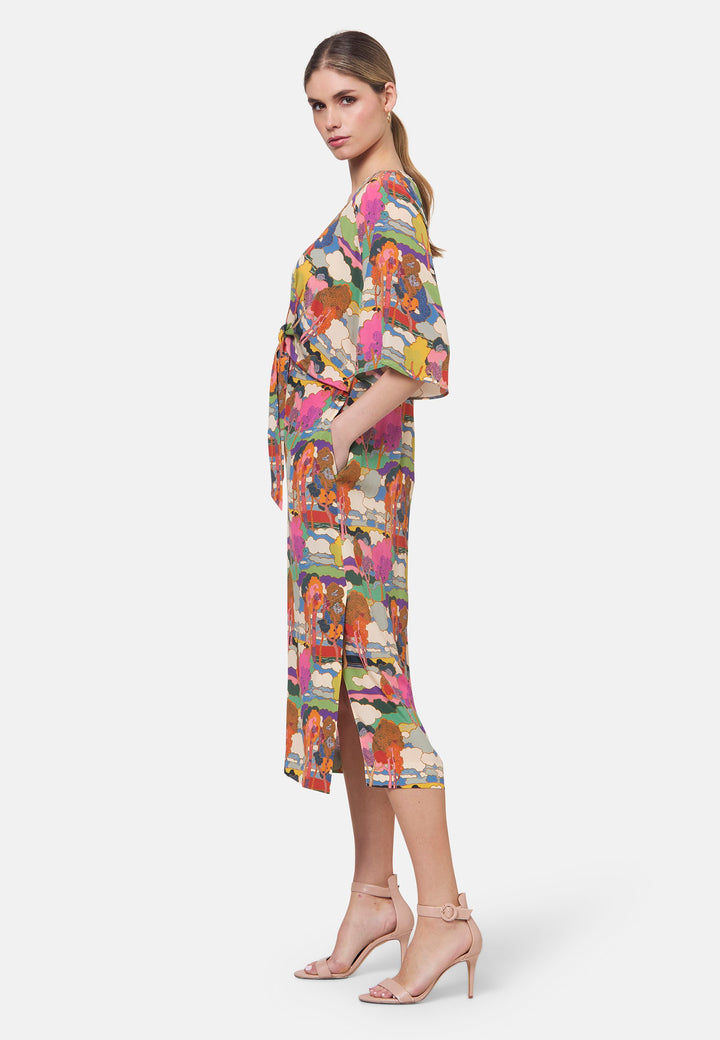 Vestido Estampado Ailbhe Prospect Road - feito com Tecido Liberty