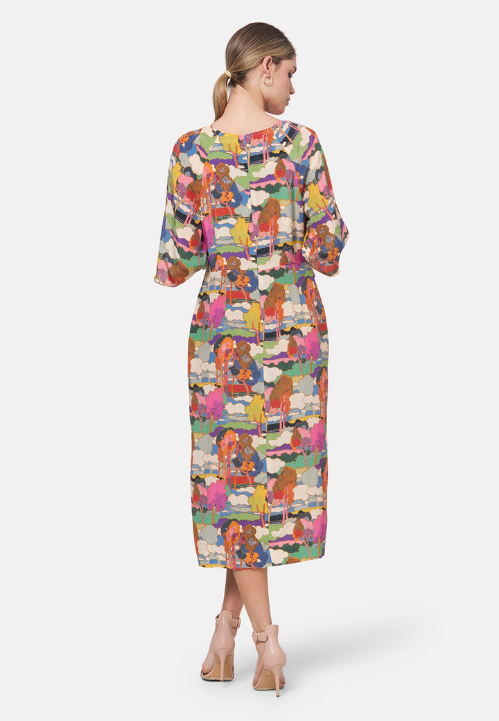 Vestido Estampado Ailbhe Prospect Road - feito com Tecido Liberty