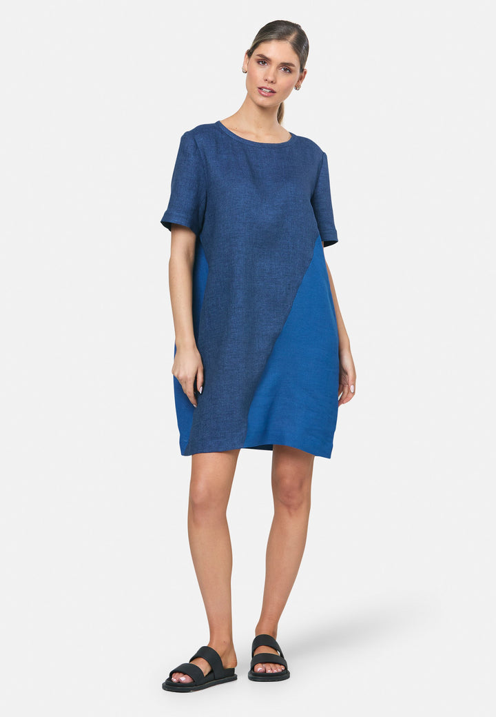 Anna Indigo Shift Dress