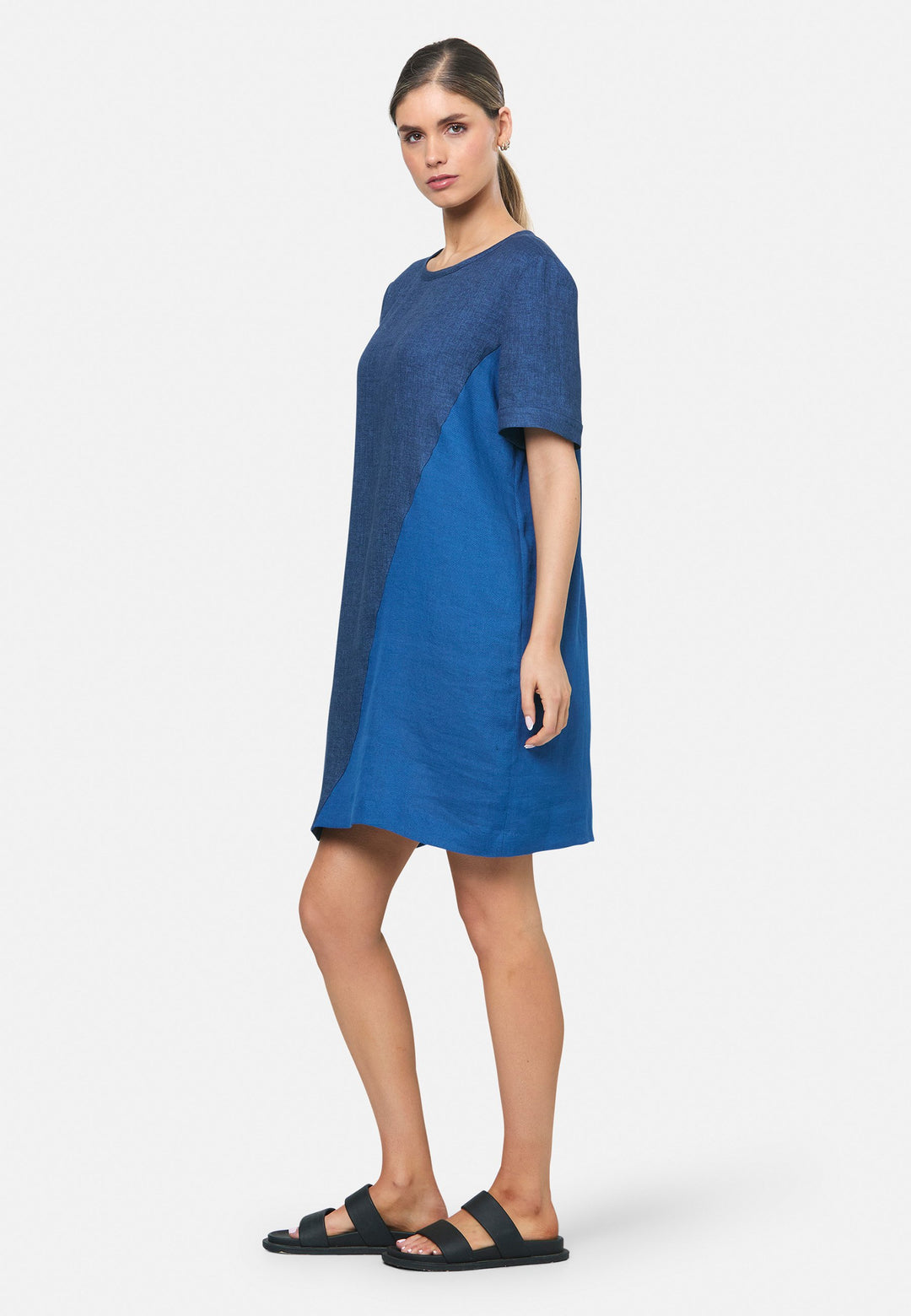 Anna Indigo Shift Dress