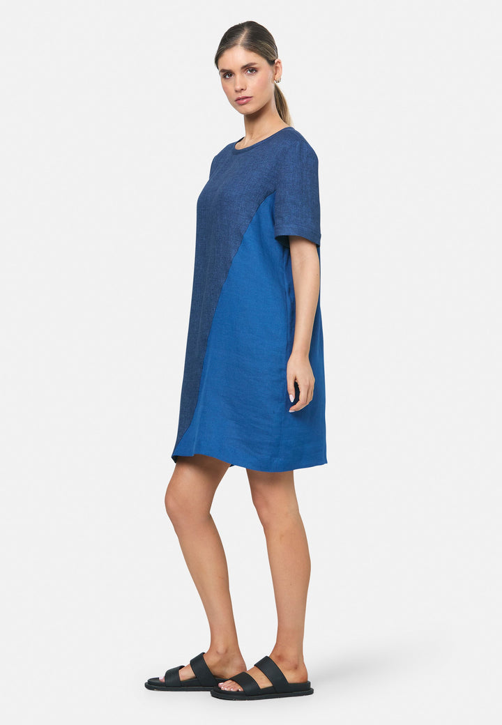 Anna Indigo Shift Dress