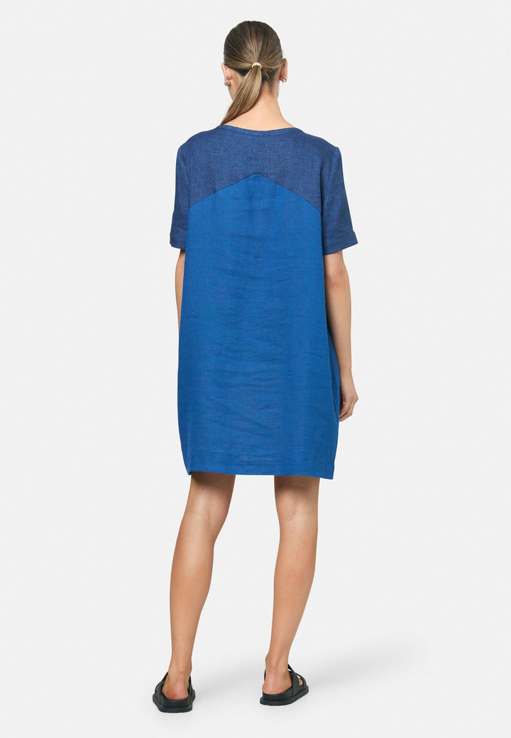 Anna Indigo Shift Dress