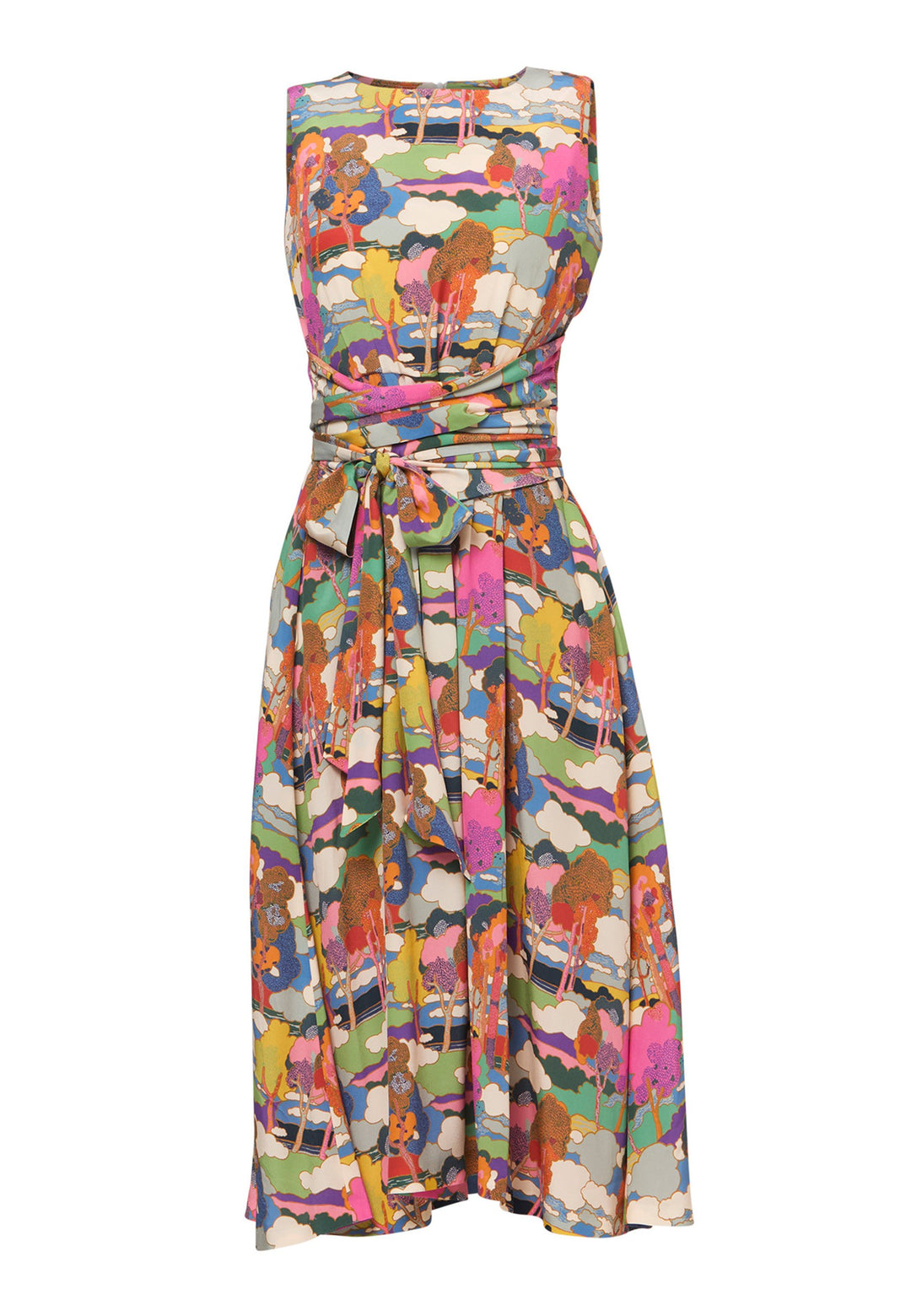 Avril Prospect Road Print Dress - made with Liberty Fabric