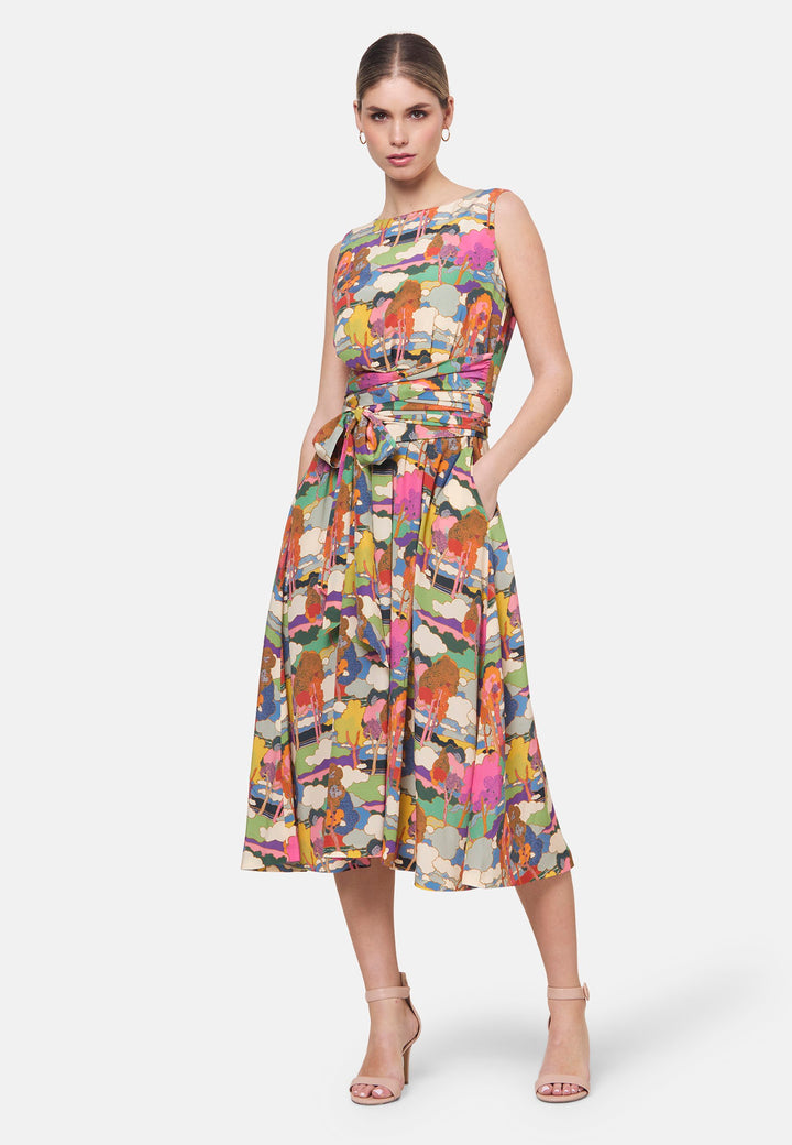 Avril Prospect Road Print Dress - made with Liberty Fabric