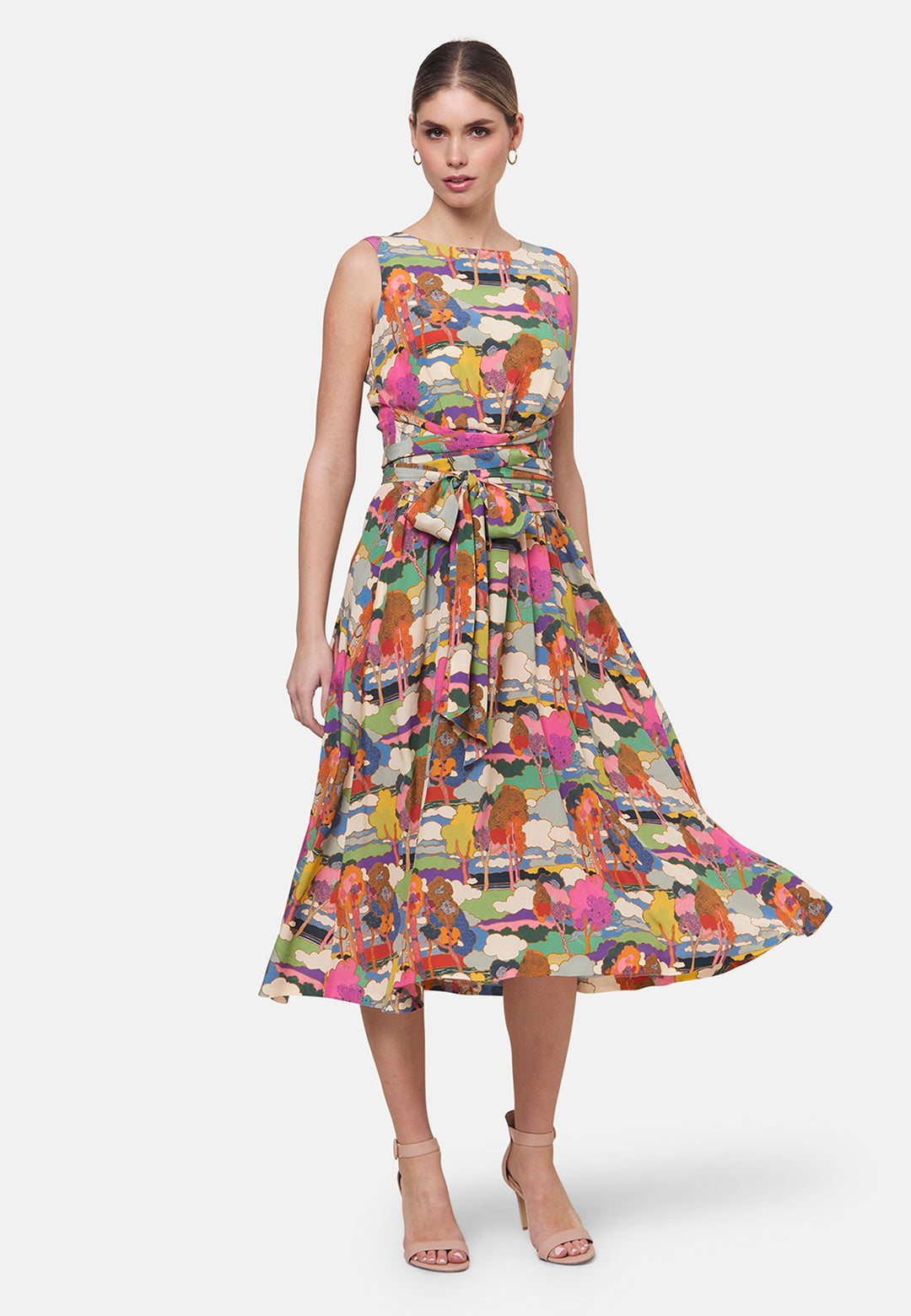 Avril Prospect Road Print Dress - made with Liberty Fabric