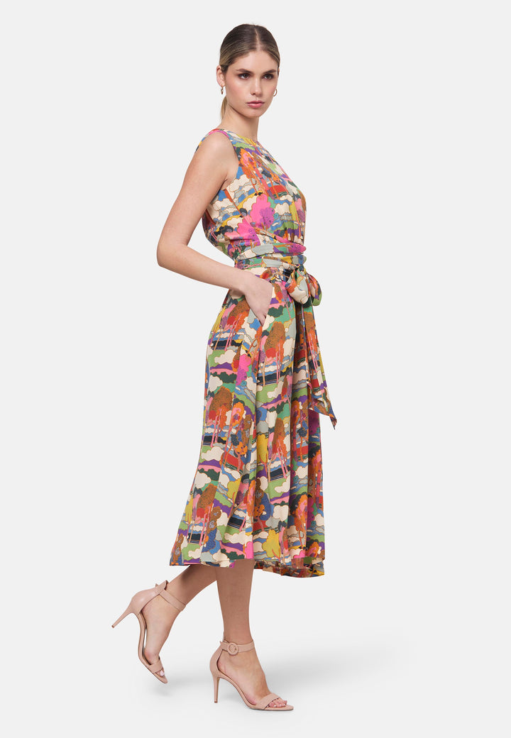 Avril Prospect Road Print Dress - made with Liberty Fabric