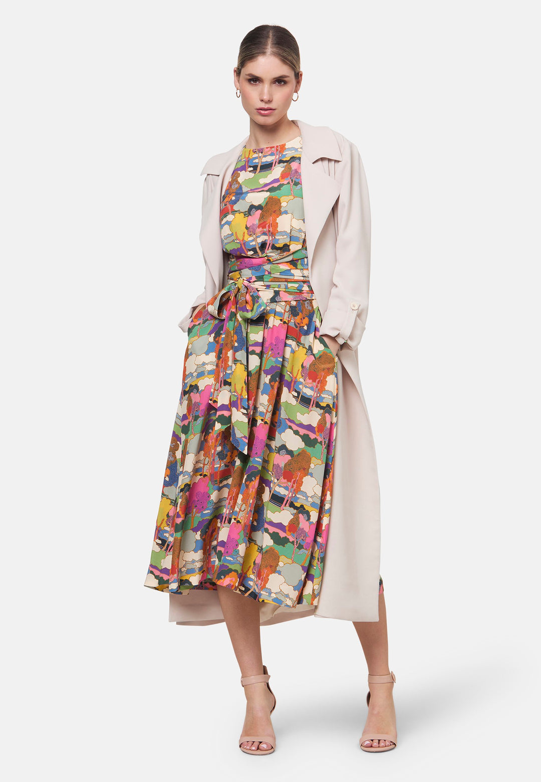 Avril Prospect Road Print Dress - made with Liberty Fabric