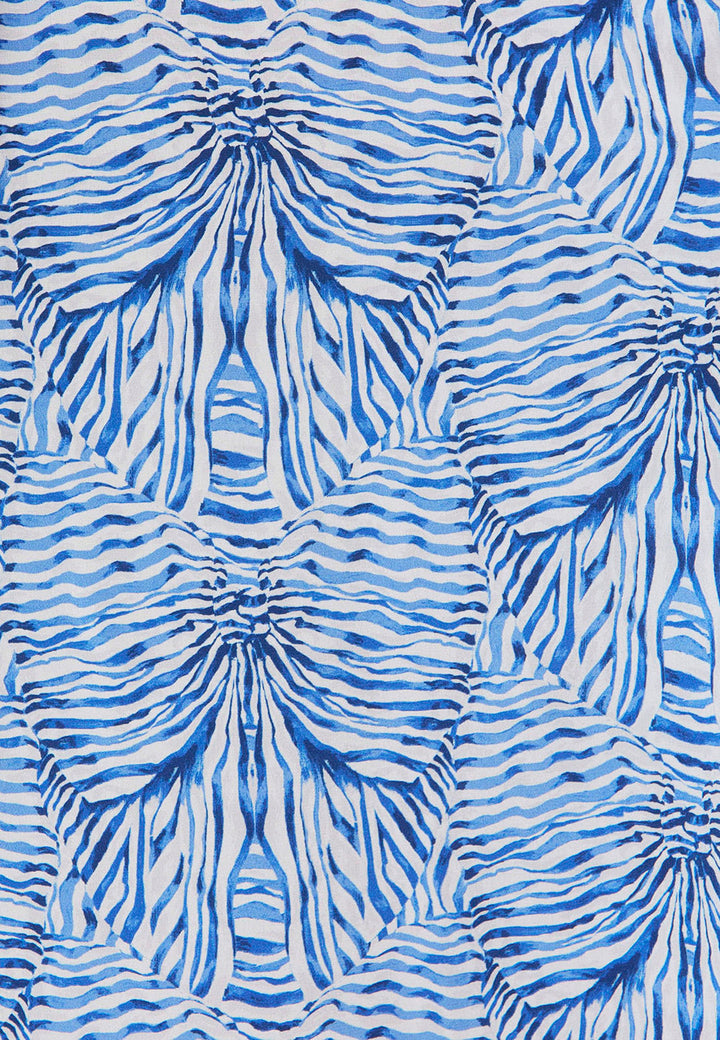 Vestido Avril com Laço e Padrão de Riscas – confecionado com Tecido Liberty