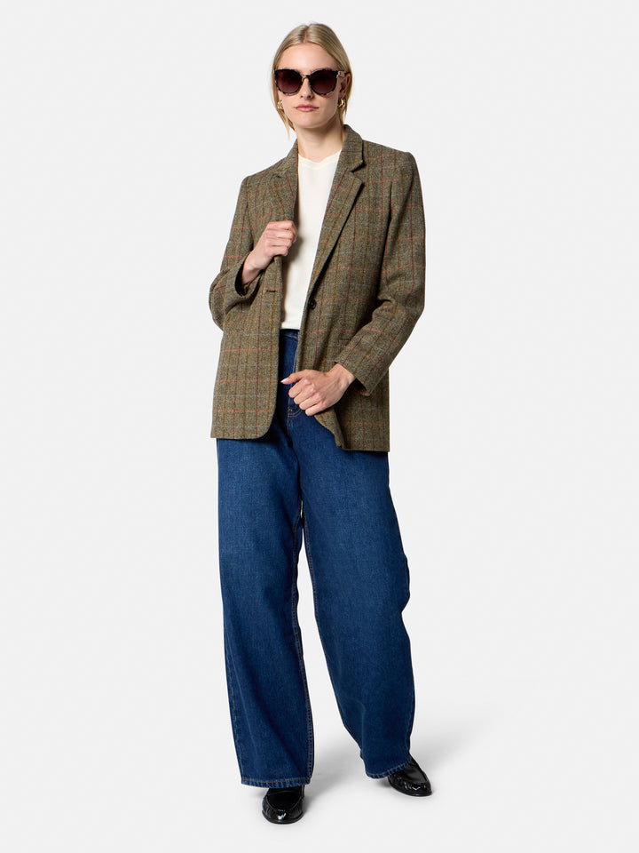 Cassie Herringbone Tweed Jacket