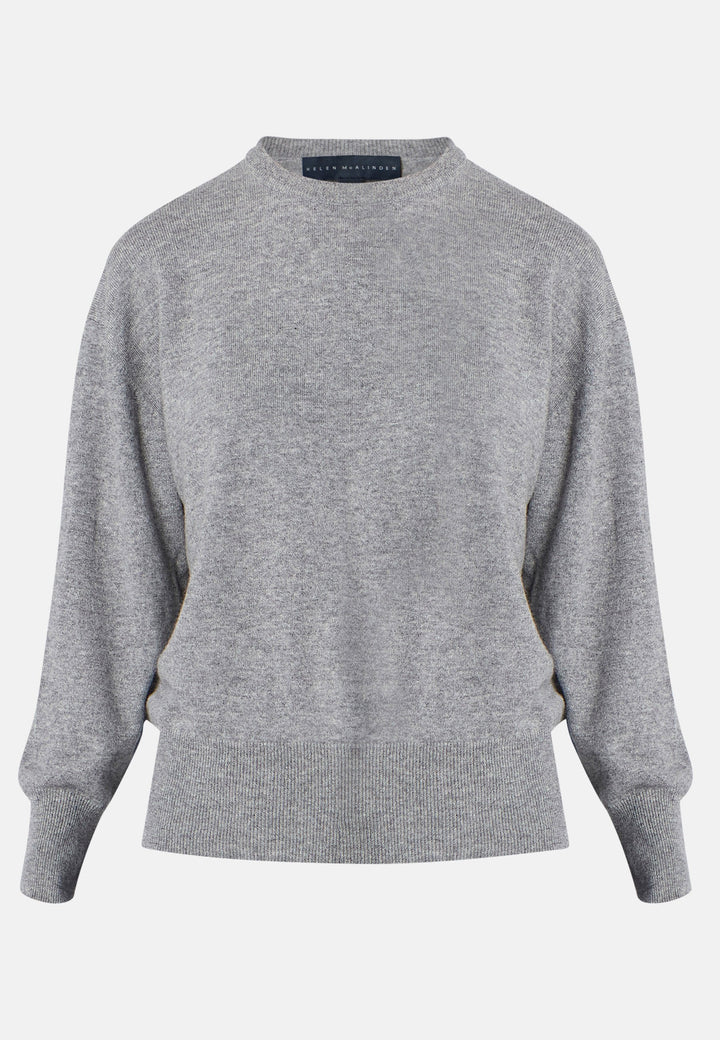 Carly Marl Grey Cashmere Sweater