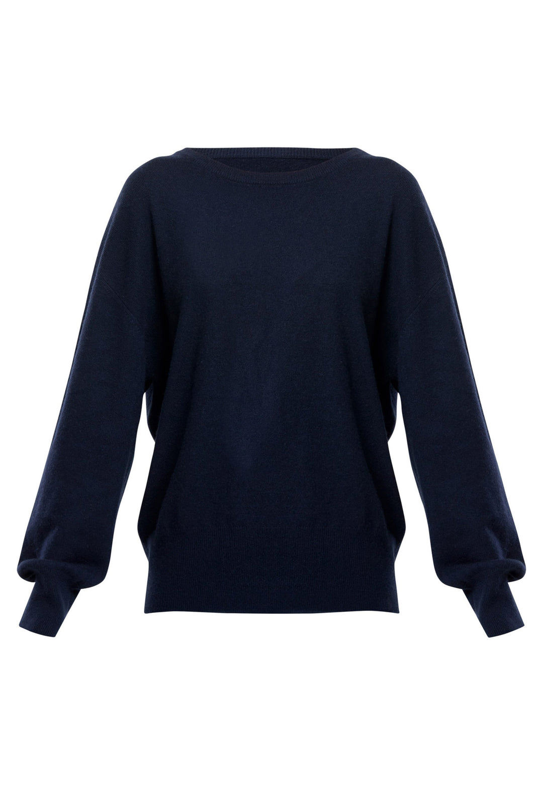 Spun from pure cashmere with a cloud-soft, feather-light handle, it features a neat crew neckline, subtly dropped shoulders and an easy, hip-skimming fit finished with fine rib trims. Effortless on its own with denim, smart layered over a shirt and suiting, and polished with the matching scarf.
