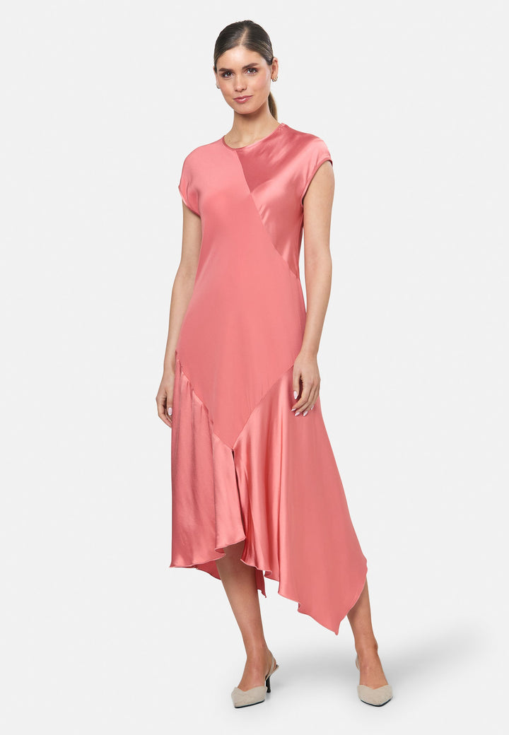 Carmin Coral Rose Dress