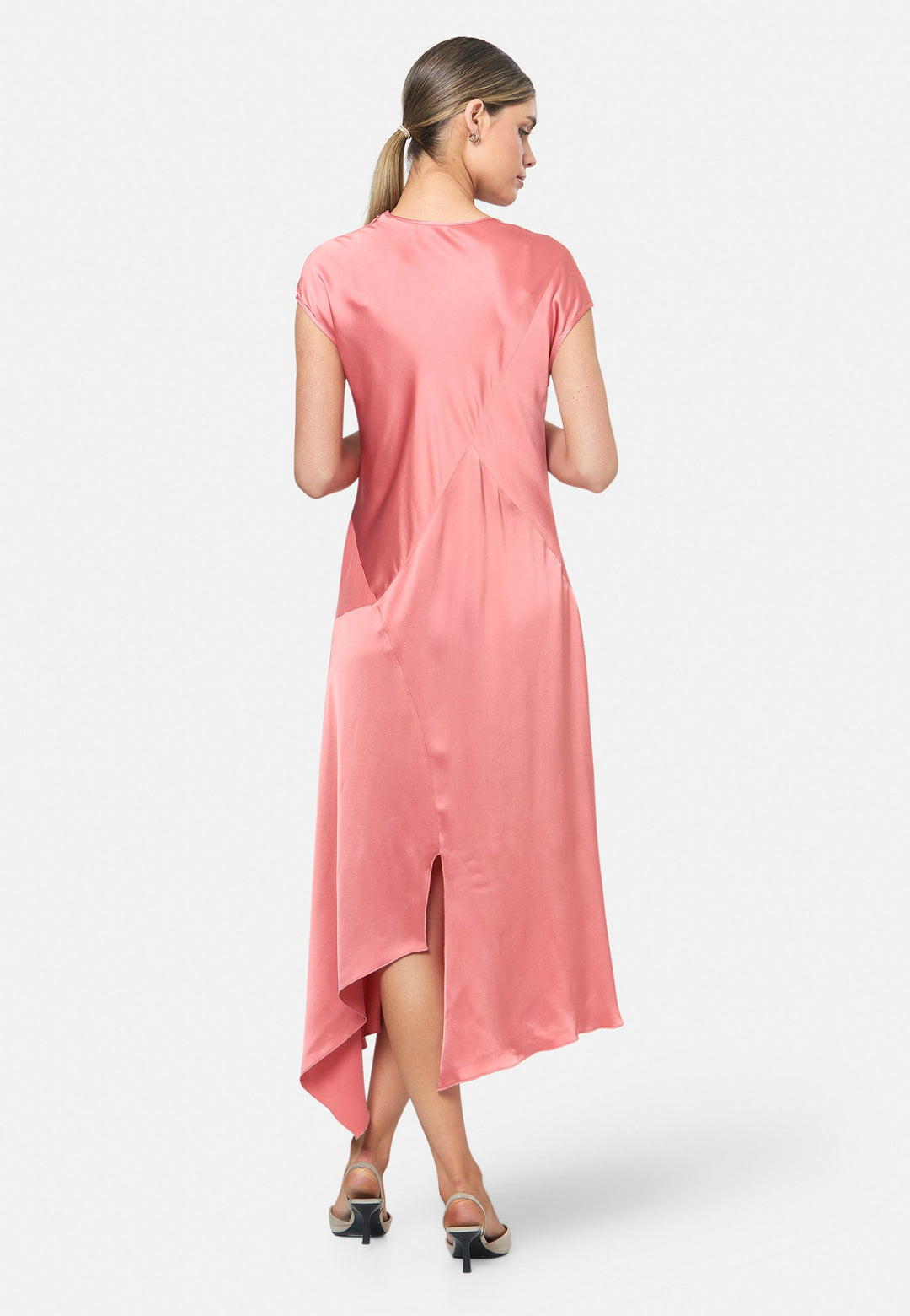 Carmin Coral Rose Dress