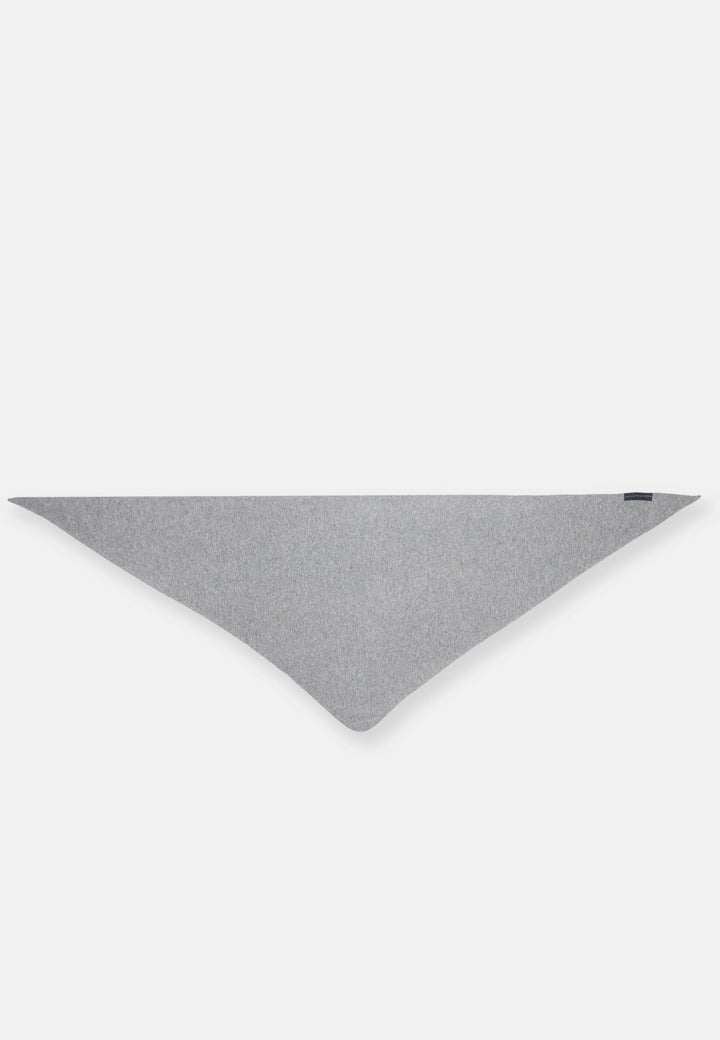 Cashmere Marl Grey Triangle Scarf