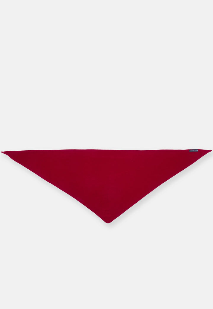 Cashmere Ruby Red Triangle Scarf
