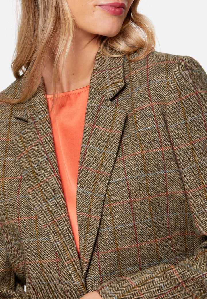 Cassie Herringbone Tweed Jacket