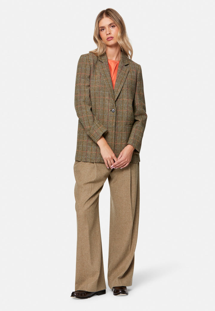 Cassie Herringbone Tweed Jacket