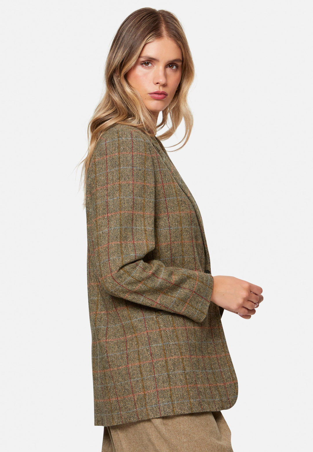 Cassie Herringbone Tweed Jacket