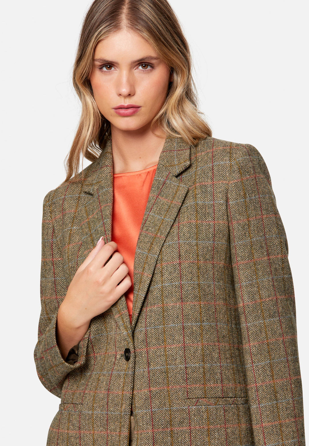 Cassie Herringbone Tweed Jacket
