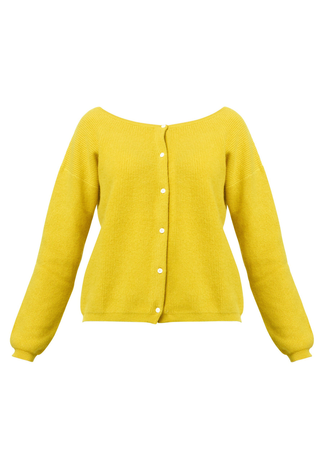 A versatile, reversible cardigan you can wear buttoned at the front or back, or pair with the matching Marlena top. Spun from pure cashmere with a plush, cloud-soft handle, it features a neat crew neckline, dropped shoulders and an easy, hip-skimming fit finished with fine rib trims.