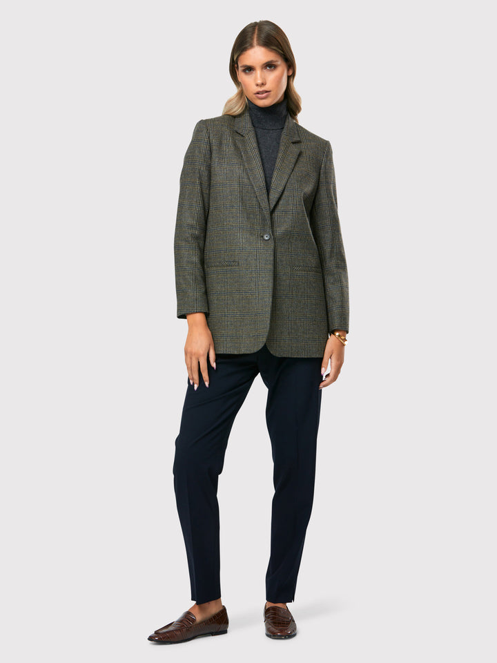 Cassie Magee Tweed Check Blazer