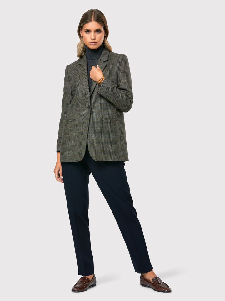 Cassie Magee Tweed Check Blazer