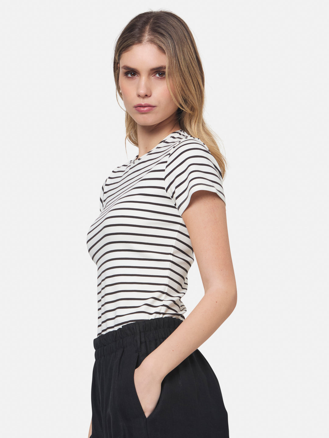 Lori Brown Stripe T-shirt