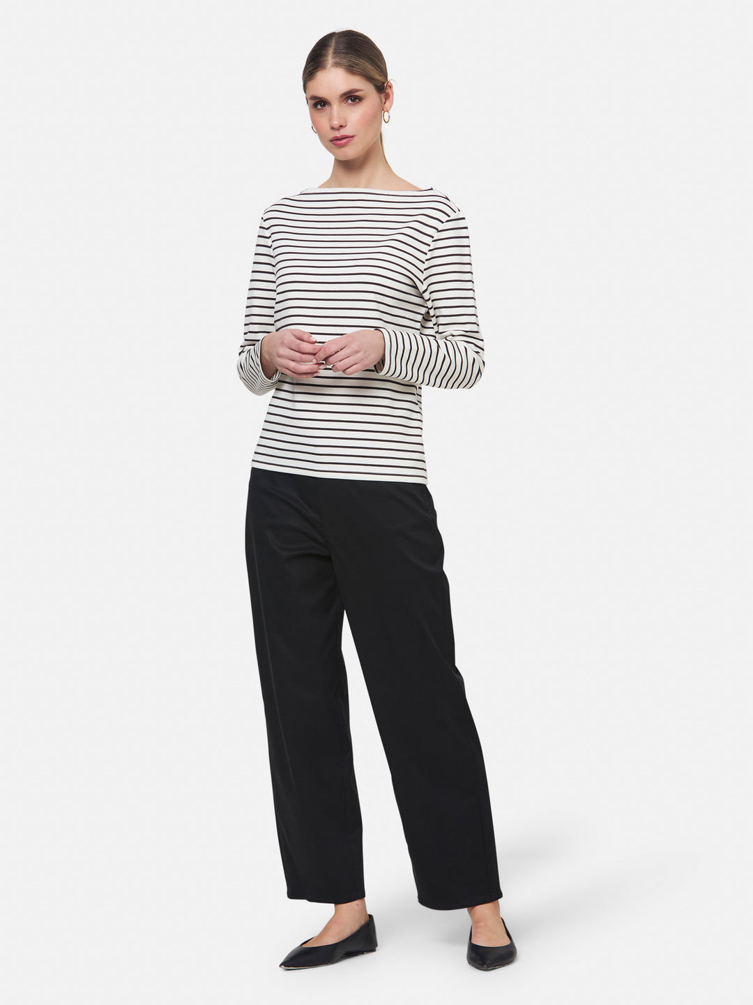 Teagan Brown Stripe T-shirt