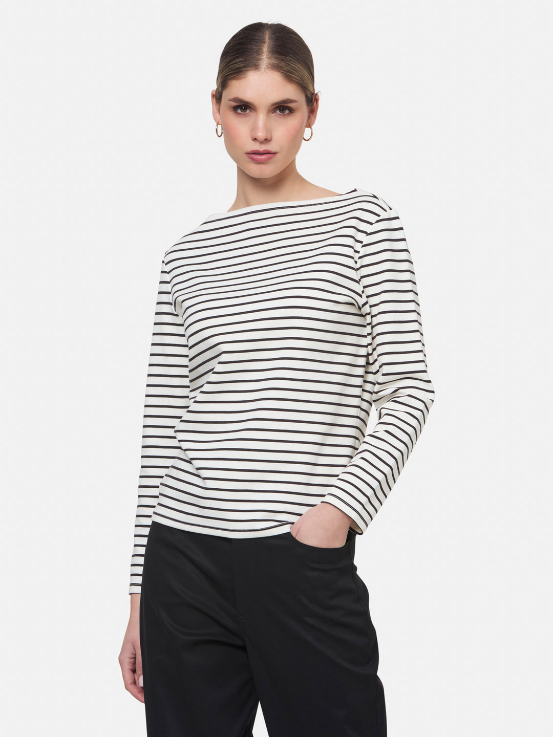 Teagan Brown Stripe T-shirt
