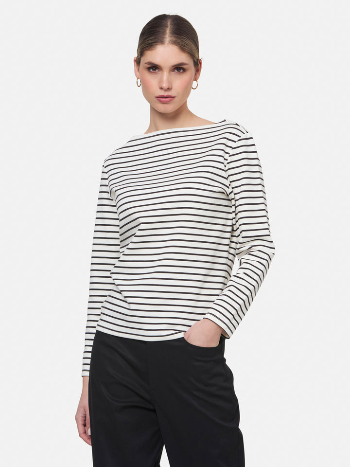 Teagan Brown Stripe T-shirt