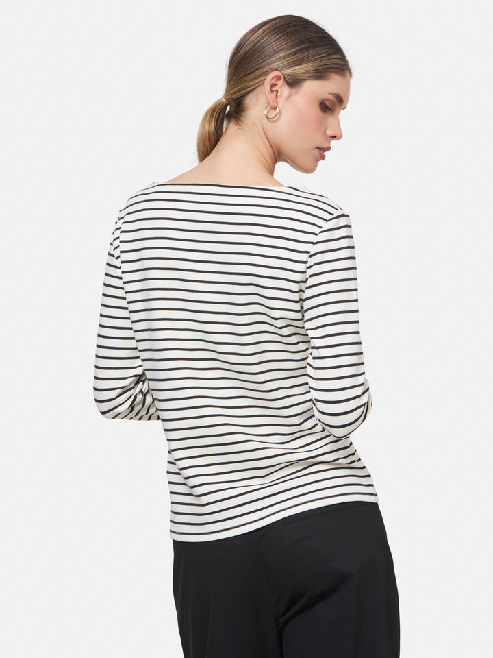 Teagan Brown Stripe T-shirt