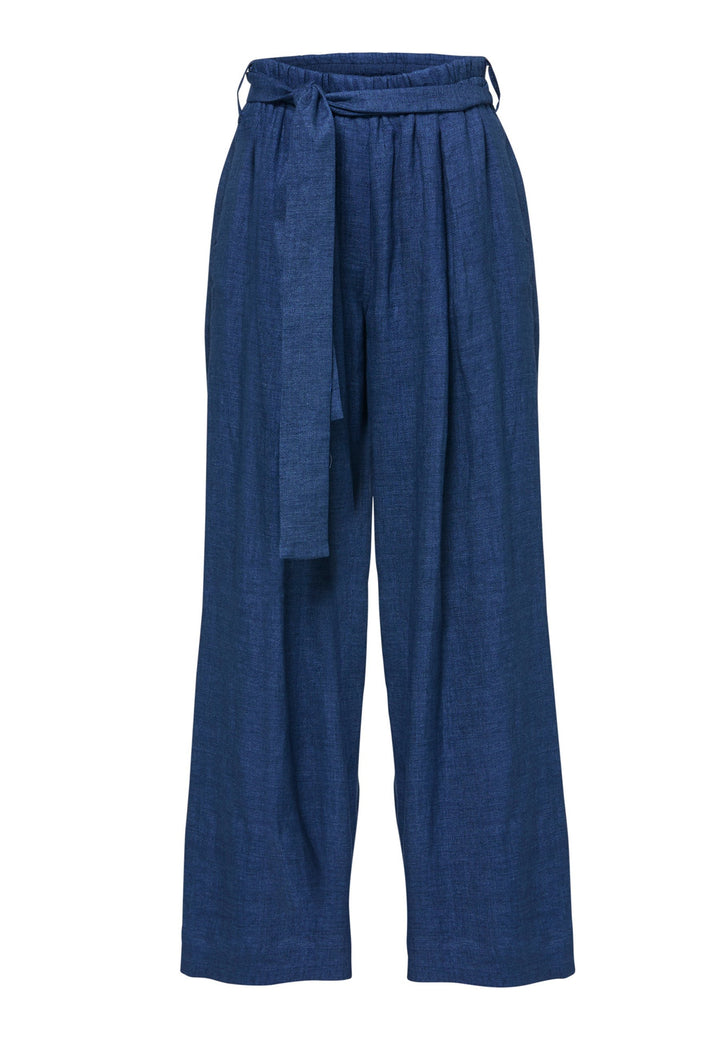 Hepburn Indigo Wide Leg Trouser