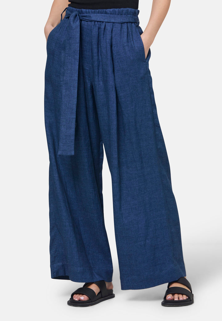 Hepburn Indigo Wide Leg Trouser