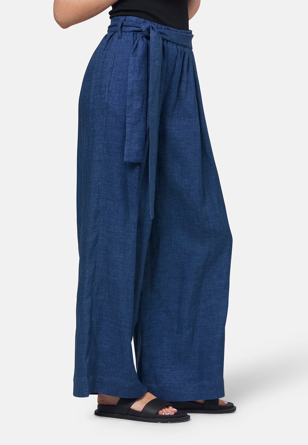 Hepburn Indigo Wide Leg Trouser