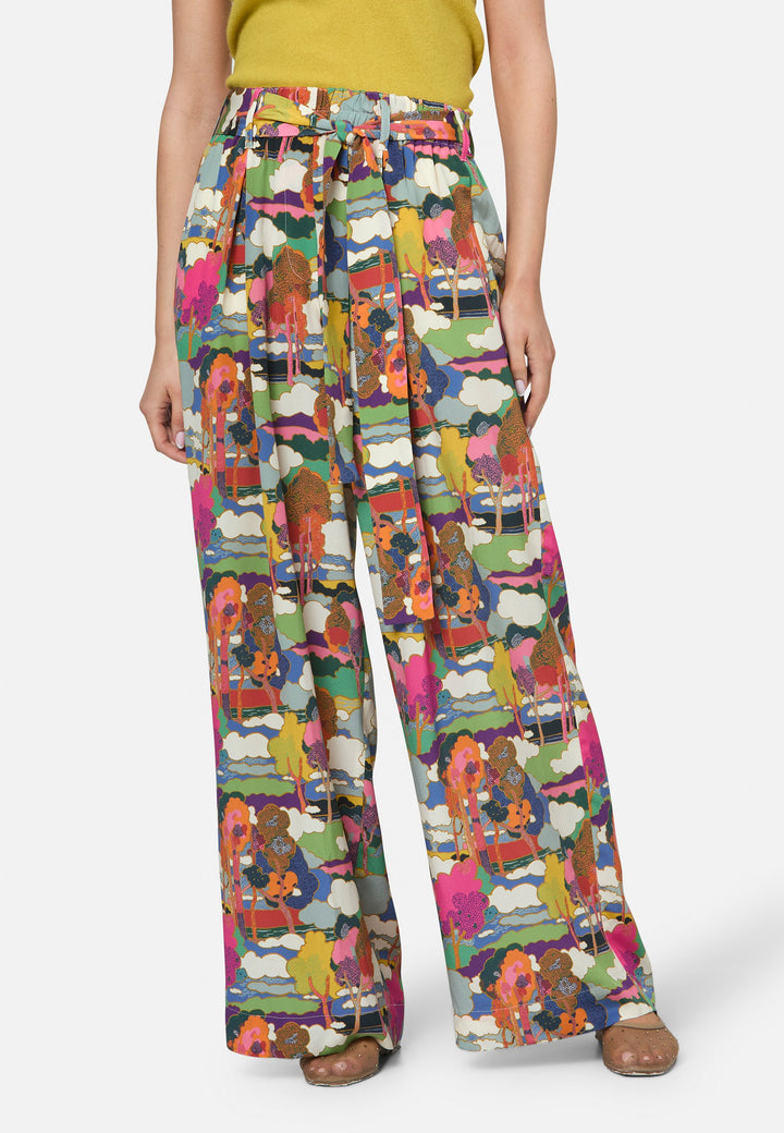 Estampado Hepburn Prospect Road Palazzo - confecionado com Tecido Liberty