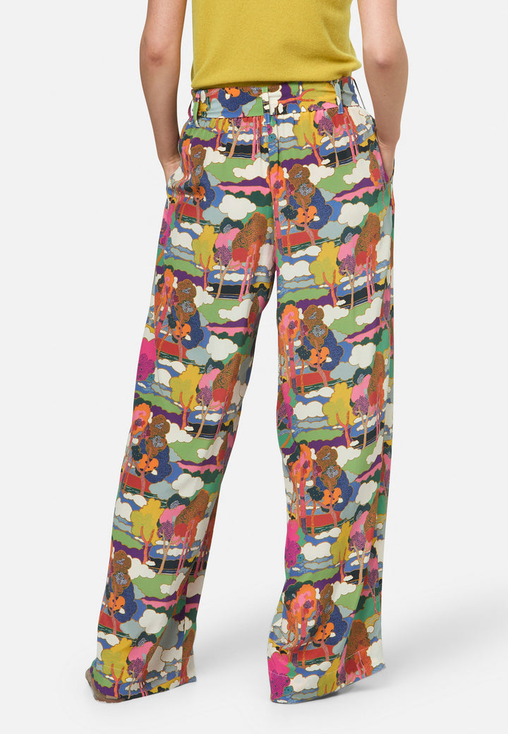 Estampado Hepburn Prospect Road Palazzo - confecionado com Tecido Liberty