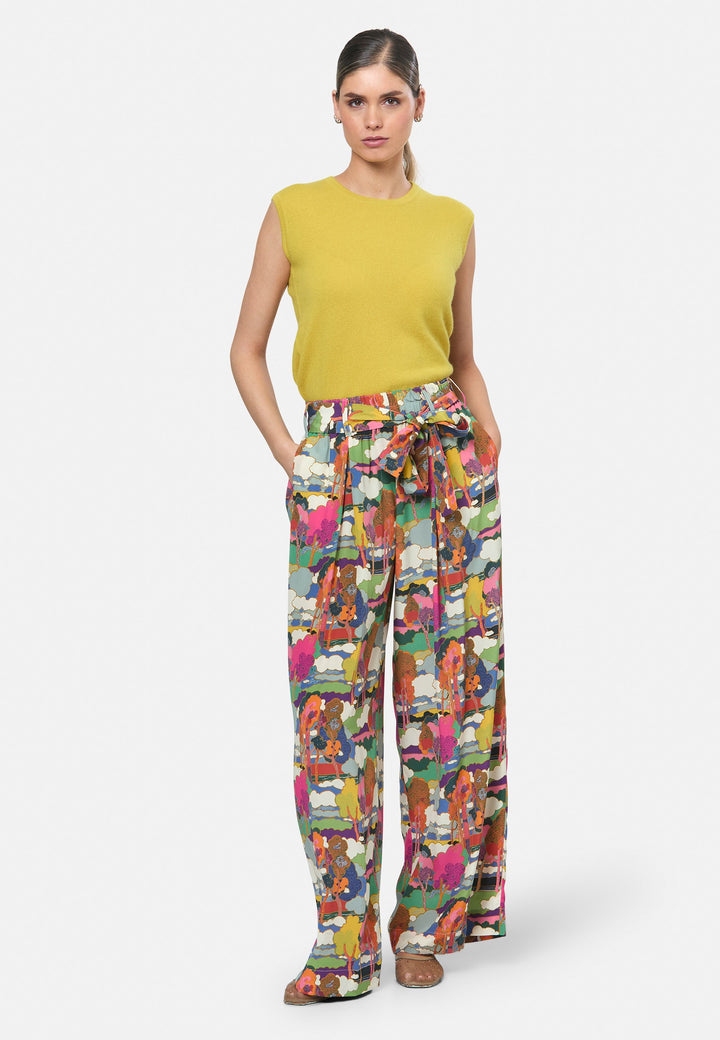 Estampado Hepburn Prospect Road Palazzo - confecionado com Tecido Liberty