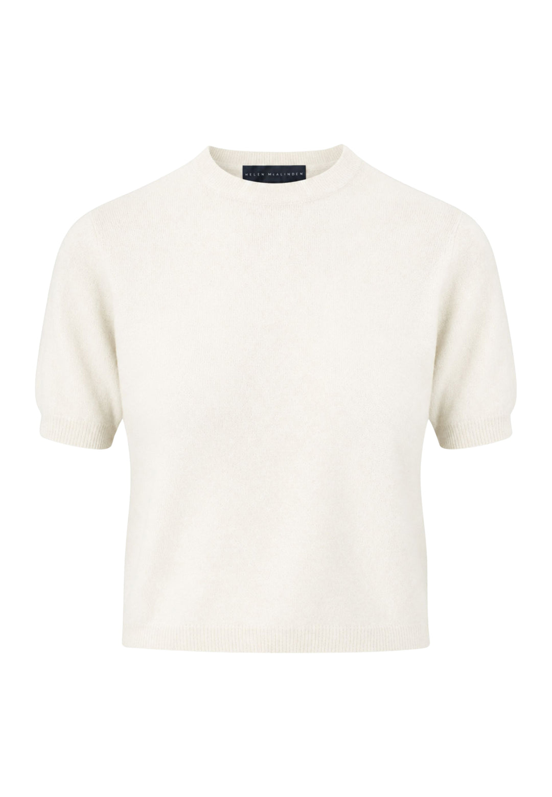 Gemma Winter White Cashmere Crew neck T-shirt