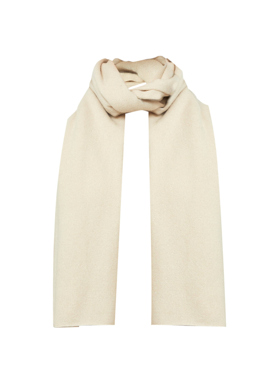 Knitted in pure cashmere with a soft handle, this generously cut wrap drapes fluidly. Loop, wrap or wear as a shoulder cover-up. A versatile layer for every occasion. In soft latte, it pairs seamlessly with neutrals or the matching knitwear.