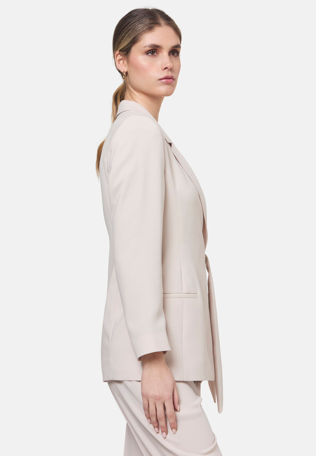 Laura Natural Pearl Tie-Blazer