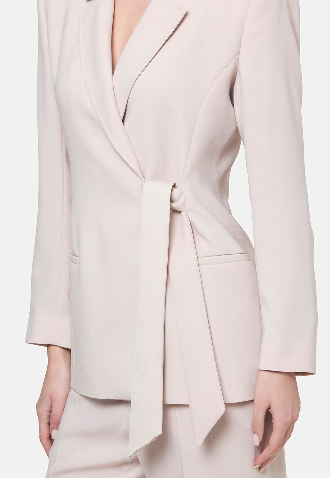 Laura Natural Pearl Tie-Blazer